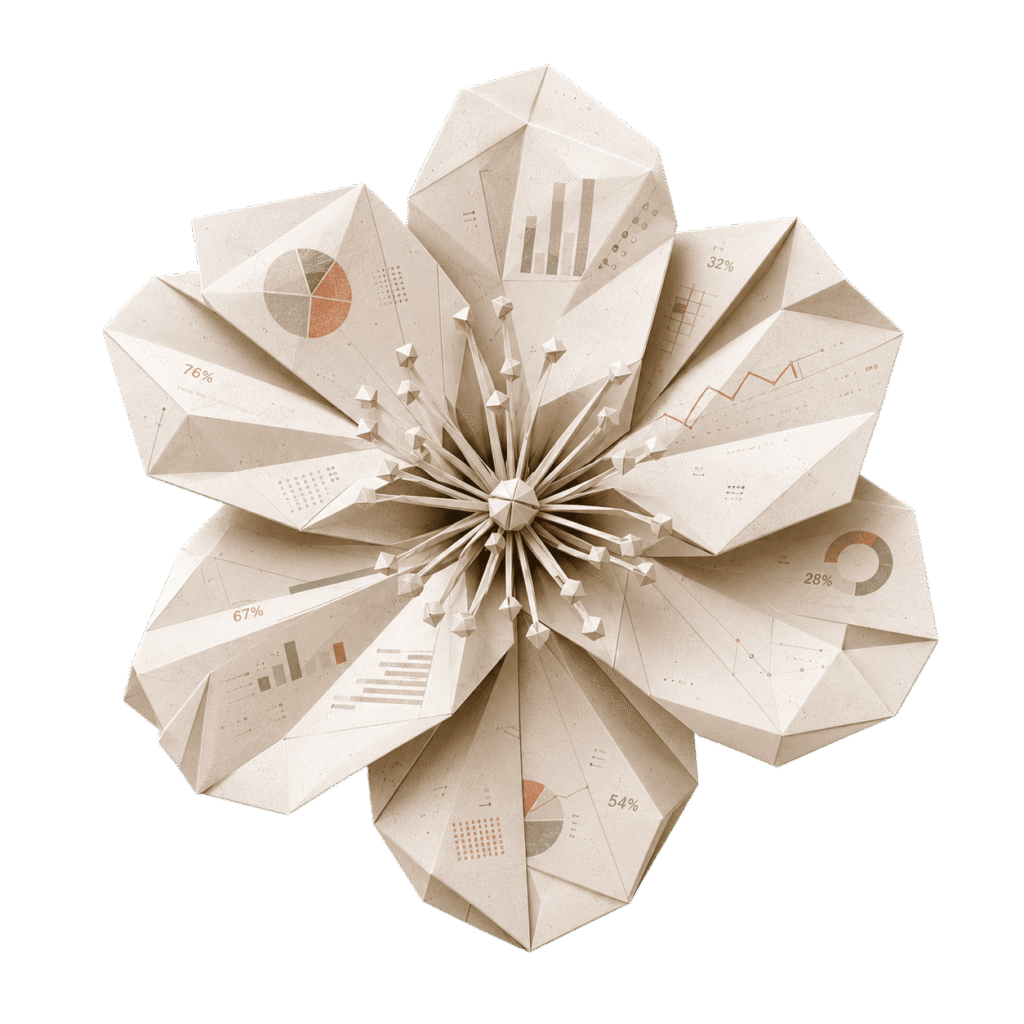 flor origami infografias transparente 1